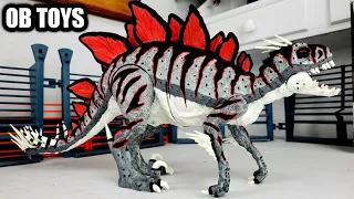 CUSTOM MATTEL STEGO SCORPIUS REX | GLOW IN THE DARK REPAINT HYBRID E750 JURASSIC WORLD DINOSAUR TOYS