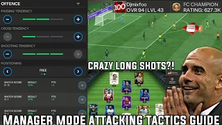 BEST CUSTOM MANAGER MODE ATTACK TACTICS GUIDE | HOW TO WIN EASILY TO REACH FIFA CHMAPION | FC MOBILE