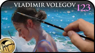 Oil painting Sliding on Ses Illetes Volegov