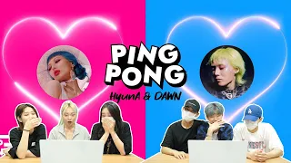 현아&던 'PING PONG' 뮤비를 보는 남녀 댄서의 반응 차이 | HyunA&DAWN 'PING PONG'' MV REACTION