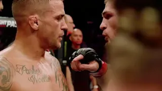 That moment when khabib And Dustin shows respect to each other. Promise made for charity by Khabib.