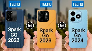 Tecno Spark Go 2022 vs Tecno Spark Go 2023 vs Tecno Spark Go 2024