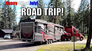 Road Trip back to MONTANA! // Happy 4th of July // RV North America