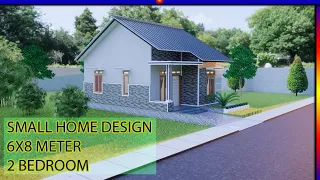 Inspiration Home design - Small Home design (48 SQM), Minimalist 6x8 Meter, 2 Storage