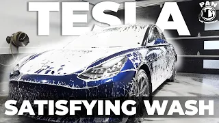 STRESS RELIEF WASH : TESLA MODEL 3 !!