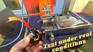 The first test feed of Tetrafeed 16420 (actual production footage) (cnc milling)