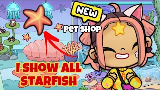 ⭐️STARFISH SECRET⭐️I SHOW ALL THE HIDDEN PLACES ⭐️МОРСКИЕ ЗВЕЗДЫ  PET SHOP⭐️⭐️AVATAR WORLD/TOCABOCA