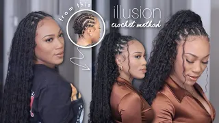 Versatile Illusion Crochet Boho Knotless Braids