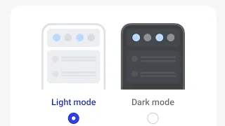 How to Set/change dark or white mode on mobile