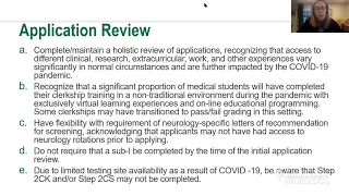 Planning for Virtual Residency Recruitment - American Academy of Neurology