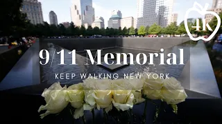 Ground Zero and 9/11 Memorial. 20 years later terrorists attacks 09/11/2001 | NYC Walking Tour [4K]