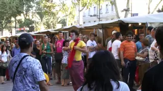 Clown Durilov - vol 2 - Barcelona street laugh attack Documentary Movie (estilo Karcocha) مهرج