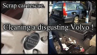 Dirtiest car cleaning  - volvo v70