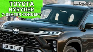 Toyota Hyryder 7-Seater Hybrid SUV Concept - Digital Rendering | SRK Designs