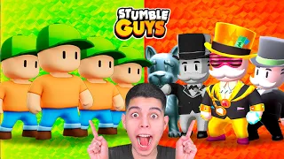 SÓ ACABA SE PEGAR 100% DAS SKINS DE MONOPOLY NO STUMBLE GUYS!