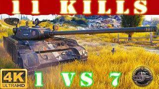 ✔️ T-44-100 WoT ◼️ 11 KILLS • 1 VS 7 ◼️ WoT Replays gameplay