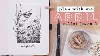 Plan With Me | April 2023 Bullet Journal LADYBUG FOLKLORE