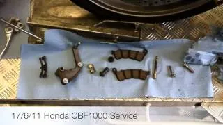 17/6/11 Honda CBF1000 Service