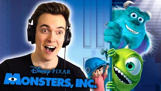 *KIDS SCARE THEM!!?* Monsters Inc. (2001) | First Time Watching | (reaction/commentary/review)