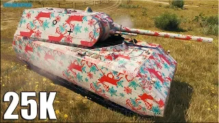 Танканул 25к урона ✅ World of Tanks Maus лучший бой