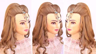 Wedding hairstyles kashees l curly hairstyles l Bridal hairstyles kashees l engagement look