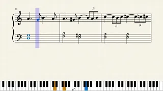 オリーブの首飾り/ポールモーリア【ゆっくり】（初級ピアノ楽譜）ポピュラー