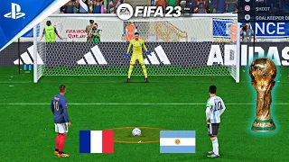 😱Argentina vs France Penalty Shootout FIFA World Cup Mode || FIFA 23