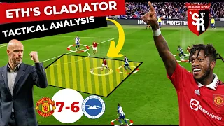 How Erik Ten Hag OUTSMARTED De Zerbi in the FA Cup | Manchester United VS Brighton Tactical Analysis