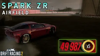 SPARK ZR (Chevrolet Corvette) PRO DRIFT AIRFIELD GAMEPLAY - CarX Drift Racing 2