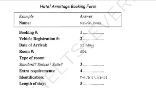 Hotel Armitage Booking Form | HD AUDIO | 1080p | listening