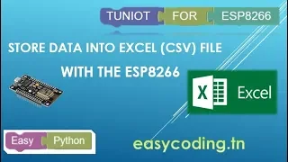 NodeMcu (ESP8266) Tutorial B-17:  Send data to EXCEL (CSV)