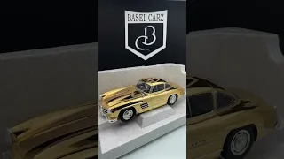Rev Your Engines with 1955 Mercedes 300SL W198 Gullwing Coupe Gold 1:18 by Minichamps Unboxing Video