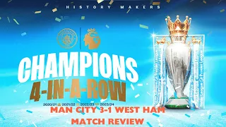 Man City 3-1 West Ham United | Day After Review Show - Champions Again Ole Ole