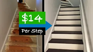 Staircase Makeover with a Budget of $180 on Weekend - Easy Steps