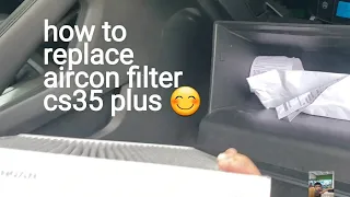 [Changan CS35 plus] How to replace aircon cabin filter