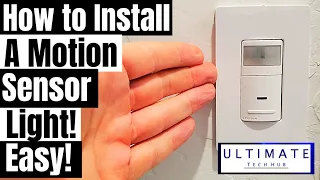 DIY Leviton Motion Sensor Light - How to Install - EASY INSTALL - $20