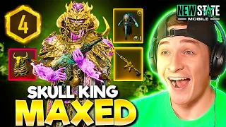 NEW MAXED GOLDEN SKULL KING X-SUIT! NEW STATE MOBILE