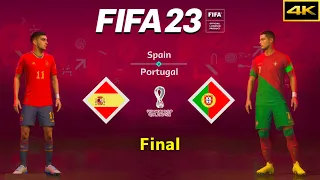 FIFA 23 - SPAIN vs. PORTUGAL - FIFA World Cup Final - Ferran vs. Ronaldo - PS5™ [4K]