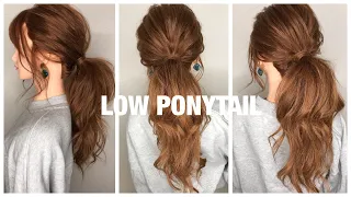 HOW TO: messy voluminous low ponytail ｜Simple& Easy ｜