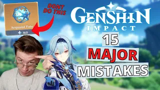 Genshin Impact 15 BIG Mistakes | Beginners Guide | Tips & Tricks for you to get started