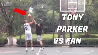 Tony Parker 1-on-1 vs Fan