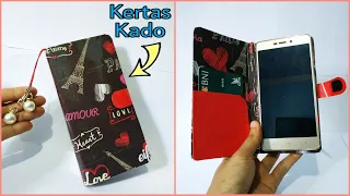 Cara Membuat Phone case/ Casing HP dari Karton Bekas dan Kertas Kado | Phone case bahan seadanya