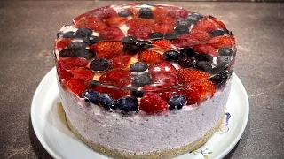 Торта без печене- лека, вкусна, красива и лесна/ Торт летний, без духовки/ Summer cake without oven