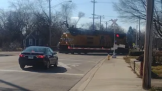 Power Union Pacific Train in West Chicago, Illinois.