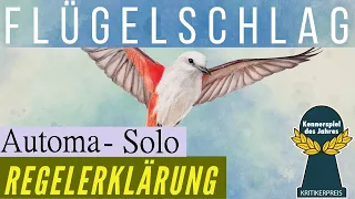 Flügelschlag Solo Automa - Regeln Aufbau Erklärung Anleitung