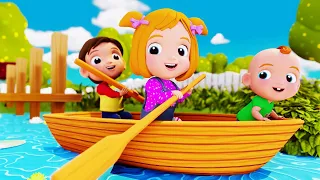 🚣‍♀️ Row Row Row Your Boat | Sing Along Kids Songs