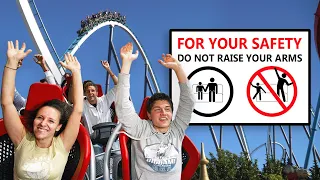 Here's why you can't put your hands up on some roller coasters