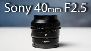 Sony 40mm F2.5 G Review