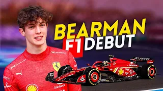 OLLIE BEARMAN’S Ferrari F1 debut