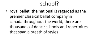 Where is the world’s largest ballet school?